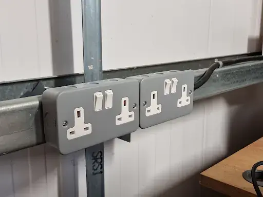 Commercial sockets and electrical trunking