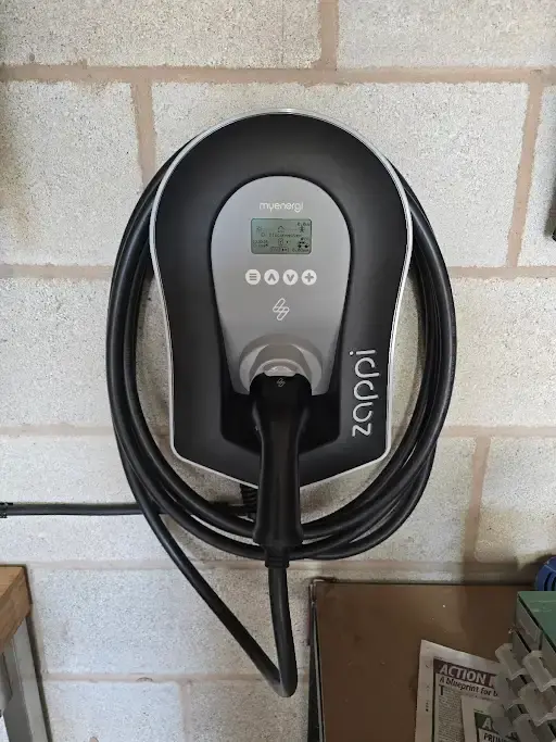 Zappi electric vehicle charger installation